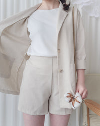 Boat Collar 冰絲無肩線彈性船領上衣 Top/ TP9150 (White / Mint sold out)