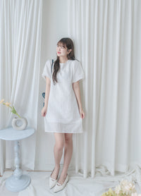 Bubble Lace 日常通花A形連身裙 Dress/ DS9920 （Black Soldout)