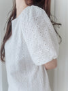 Bubble Lace 日常通花A形連身裙 Dress/ DS9920 （Black Soldout)