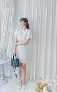 Bubble Lace 日常通花A形連身裙 Dress/ DS9920 （Black Soldout)