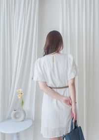 Bubble Lace 日常通花A形連身裙 Dress/ DS9920 （Black Soldout)