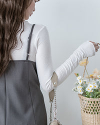 Geometric Vest Dress 幾何剪裁質感面料修飾線條吊帶長裙/ DS1081