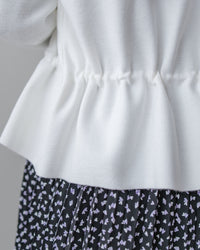 Floral Edge Cardigan 花邊修身彈力輕修腰針織上衣外套/ TP9209