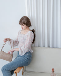 Double Strap Shoulder Bag 輕法式光澤皮感細帶腋下包/ BG8093