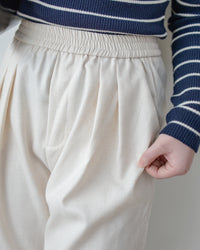 Linen-Cotton Skirt Pants 舒適麻棉仿真褲頭橡筋腰闊褲/ SK8932