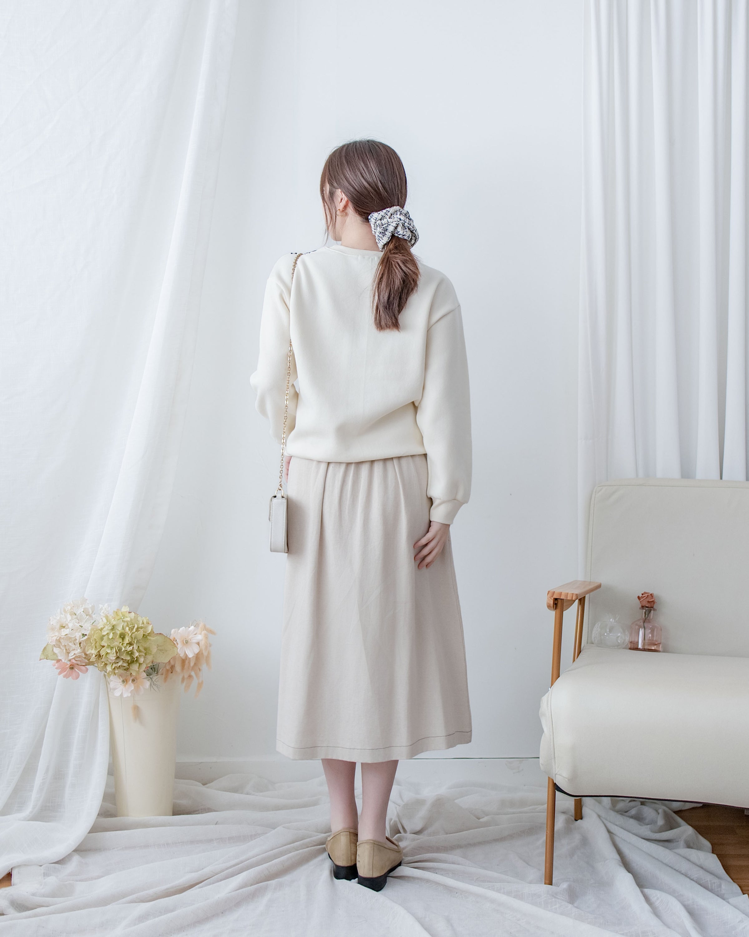 Ethic Embroidered  Pullover 輕復古民族刺繡彈性衛衣/ TP9210