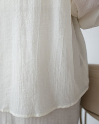Pastel Yellow Lace Shirt Set 淡黃色花邊層次恤衫套裝/ SE8082