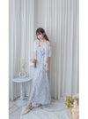 〔夏日百搭〕Lace Collar 空氣感蕾絲領口上衣或外套 Top/ TP9155 (Skyblue/Navy soldout)