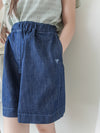 Denim 輕身牛仔色刺繡短褲 Shorts / PT8457