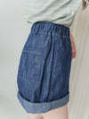 Denim 輕身牛仔色刺繡短褲 Shorts / PT8457