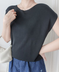 Boat Collar 冰絲無肩線彈性船領上衣 Top/ TP9150 (White / Mint sold out)
