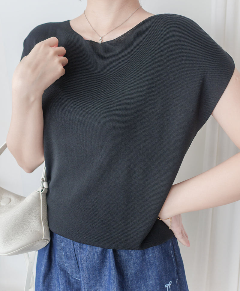 Boat Collar 冰絲無肩線彈性船領上衣 Top/ TP9150 (White / Mint sold out)