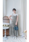 Check Dress 顯瘦彈性衣身細緻車褶裙擺格子長裙/ DS9898