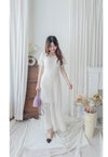 Elegant knit Dress 修身彈性鏤空針織兩件套/ DS9933 (White sold out)