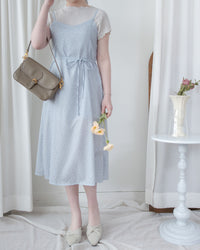 Floral Vest Dress 質感清新減齡碎花顯瘦吊帶長裙/ DS1088