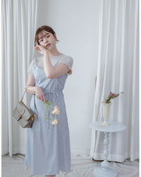 Floral Vest Dress 質感清新減齡碎花顯瘦吊帶長裙/ DS1088