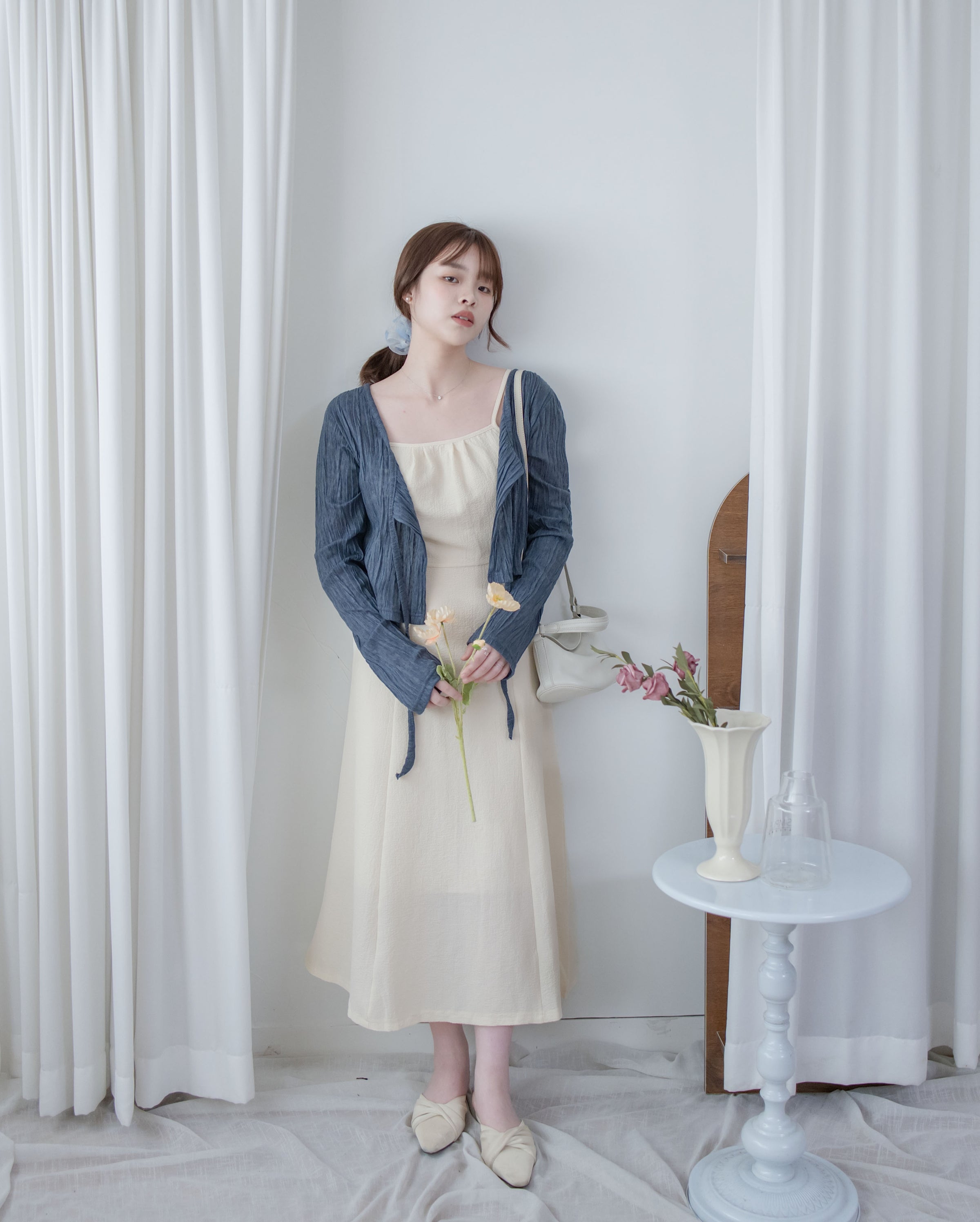 Cloud Touch Cardigan 防皺雲感皺褶顯瘦綁帶外套/ TP9214 (pre-order)