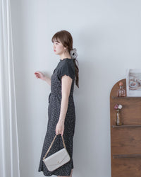Floral Vest Dress 質感清新減齡碎花顯瘦吊帶長裙/ DS1088