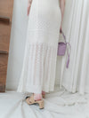 Elegant knit Dress 修身彈性鏤空針織兩件套/ DS9933 (White sold out)