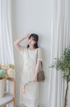 Summer SET Dress 鏤空線料連絲感背心連身裙/ DS9932