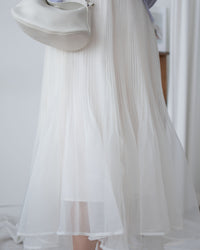 Asymmetric Veil Skirt 彈性腰身不規則層次紗裙/ SK8935