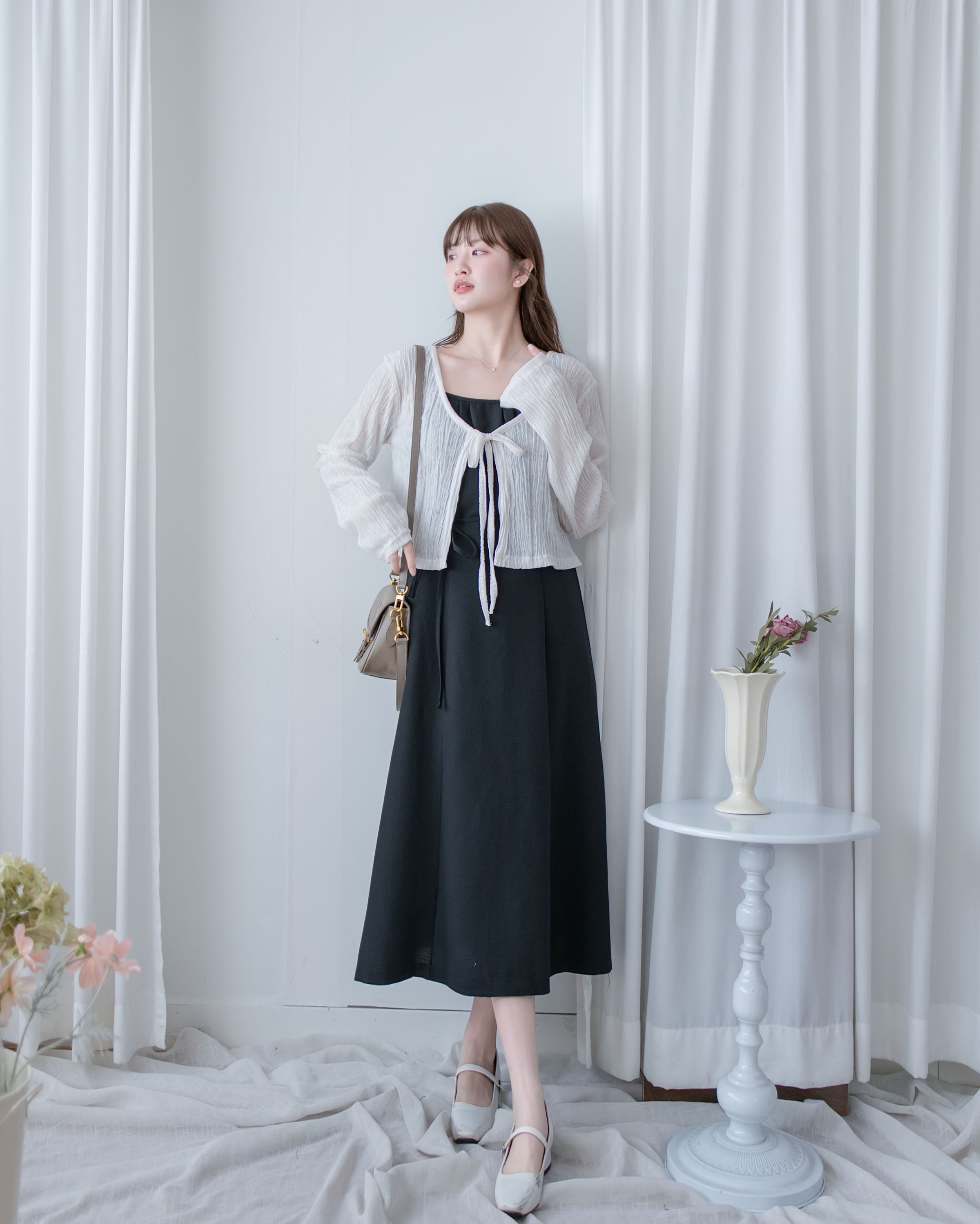 Cloud Touch Cardigan 防皺雲感皺褶顯瘦綁帶外套/ TP9214 (pre-order)