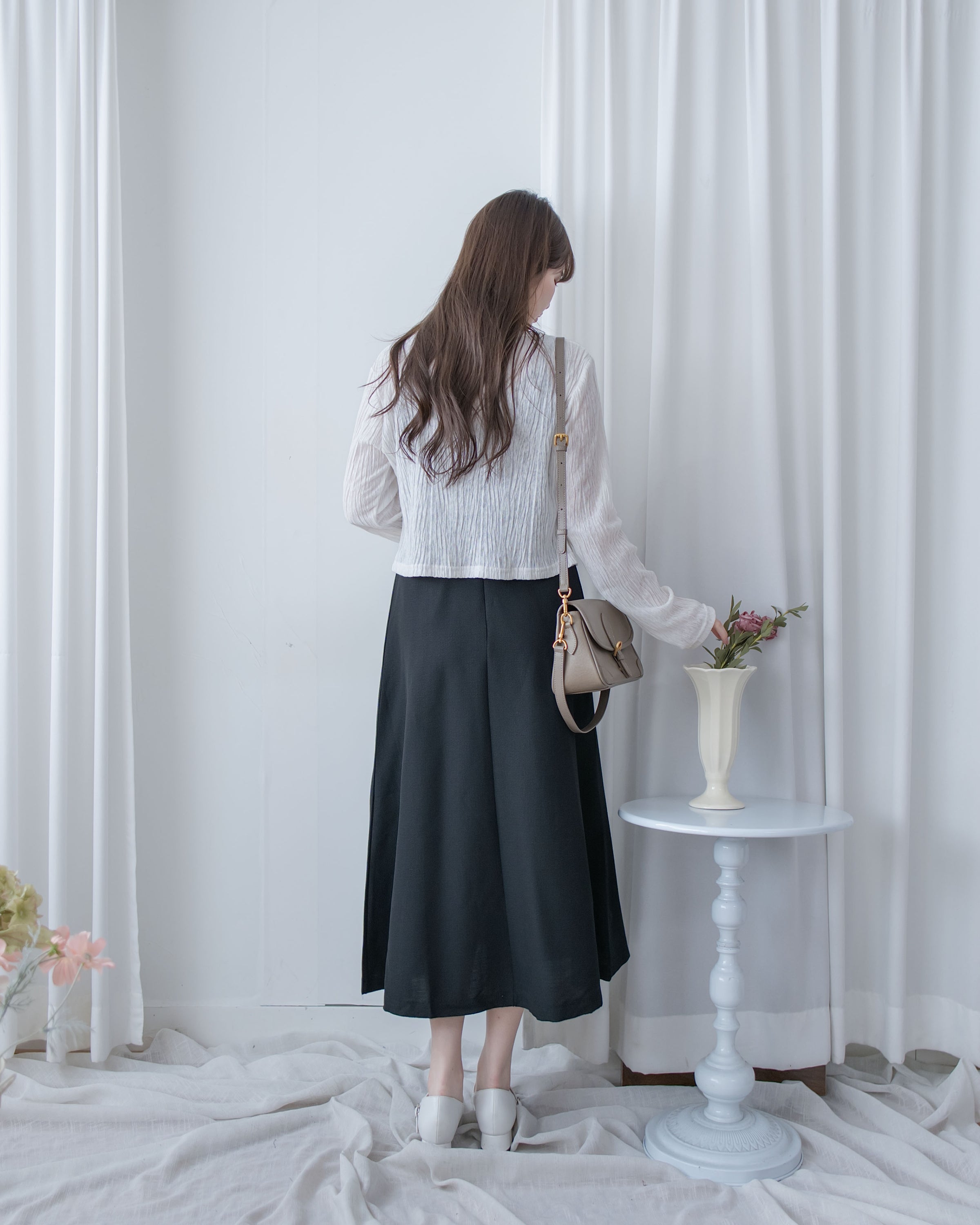 Cloud Touch Cardigan 防皺雲感皺褶顯瘦綁帶外套/ TP9214 (pre-order)