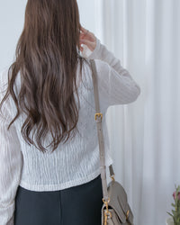 Cloud Touch Cardigan 防皺雲感皺褶顯瘦綁帶外套/ TP9214 (pre-order)