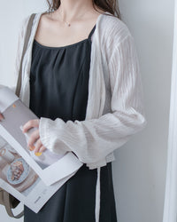 Cloud Touch Cardigan 防皺雲感皺褶顯瘦綁帶外套/ TP9214 (pre-order)