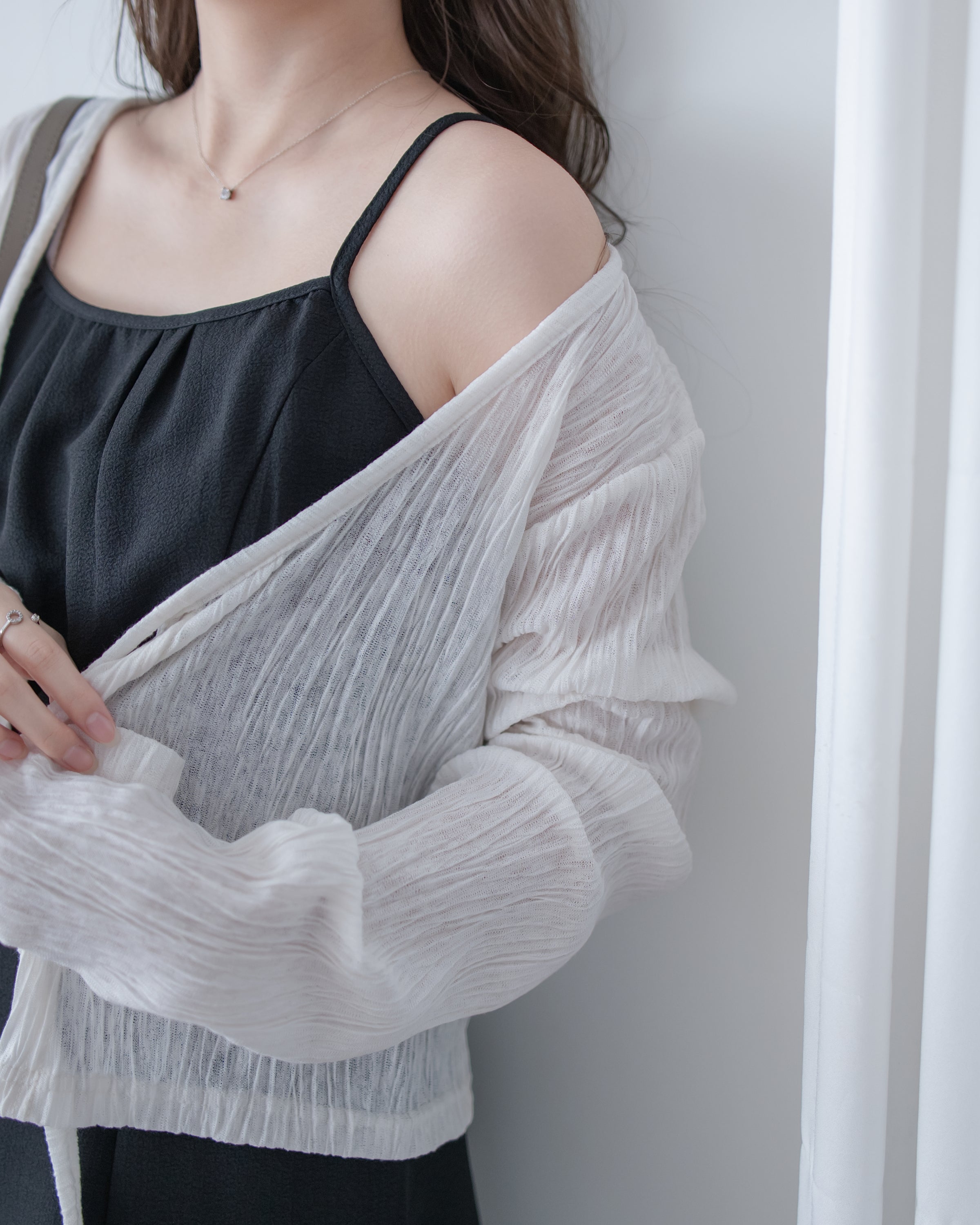 Dora Dress 前後細節領口修腰吊帶連身裙/ DS1091 (pre-order)