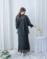 Vest Dress Set 輕盈紋理吊帶連身裙套裝/ SE8110