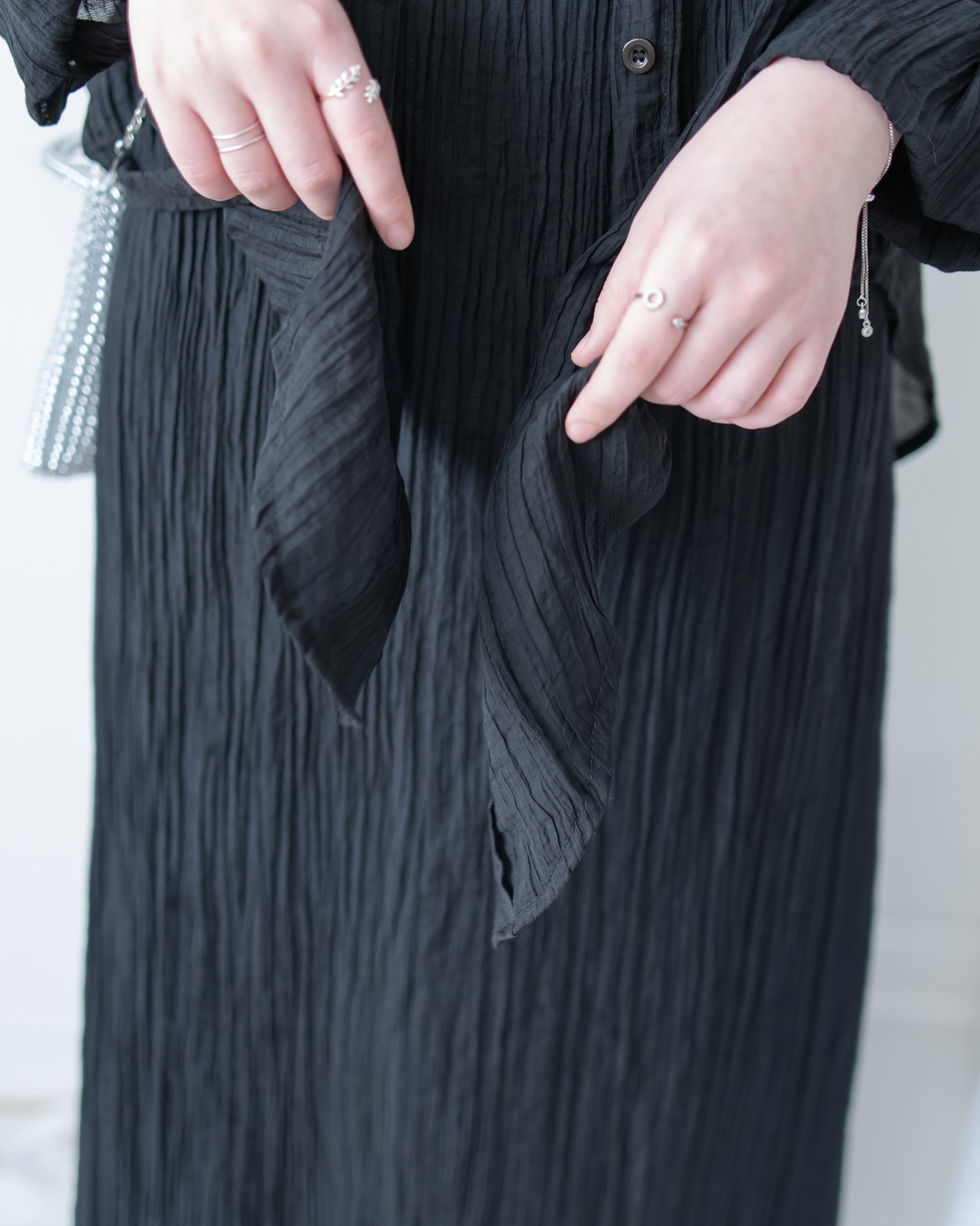 Vest Dress Set 輕盈紋理吊帶連身裙套裝/ SE8110