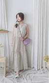 Rhombus Dress 菱格感印花層次連身裙/ DS9940