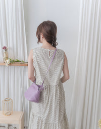 Rhombus Dress 菱格感印花層次連身裙/ DS9940