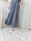 Rhombus Dress 菱格感印花層次連身裙/ DS9940