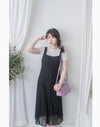 Vest Lace Dress 修身顯瘦蕾絲方領背心裙/ DS9946 (pre-order white)
