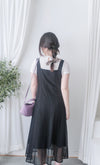 Vest Lace Dress 修身顯瘦蕾絲方領背心裙/ DS9946 (pre-order white)