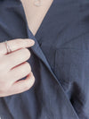 V Collar Casual Elegant Dress 疊領口口袋恤衫裙  / DS9956 (Navy sold out)