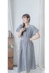 Daily Audrey Dress 輕優雅低調小格子後橡筋連身裙 / DS9951 (Black Sold out)