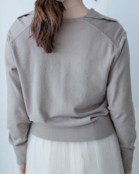 Collar Knit Cardigan 翻領針織棉棉外套或上衣/ TP9219