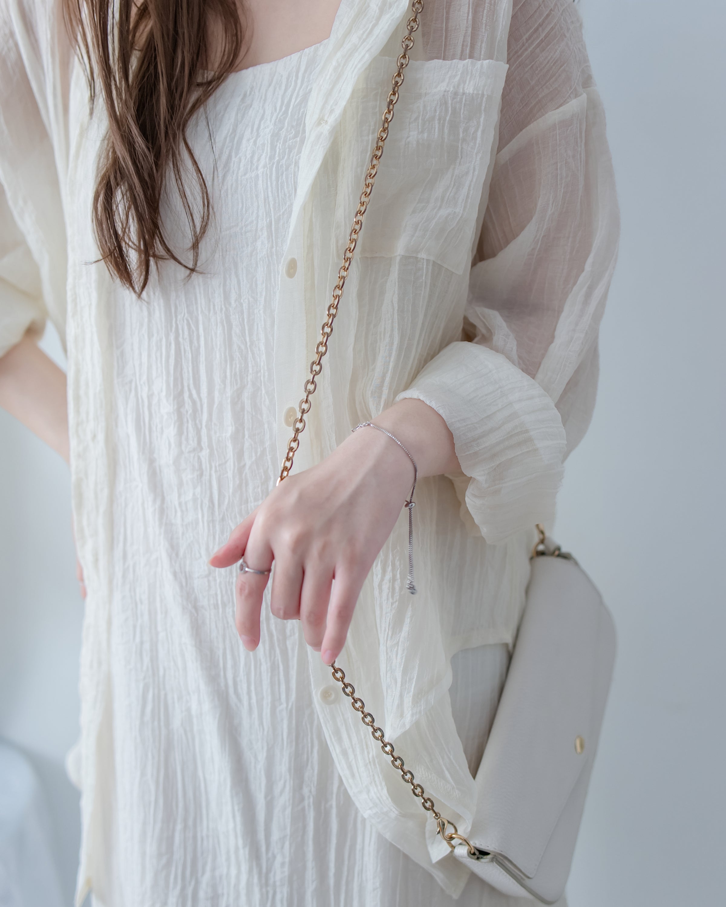 Vest Dress Set 輕盈紋理吊帶連身裙套裝/ SE8110