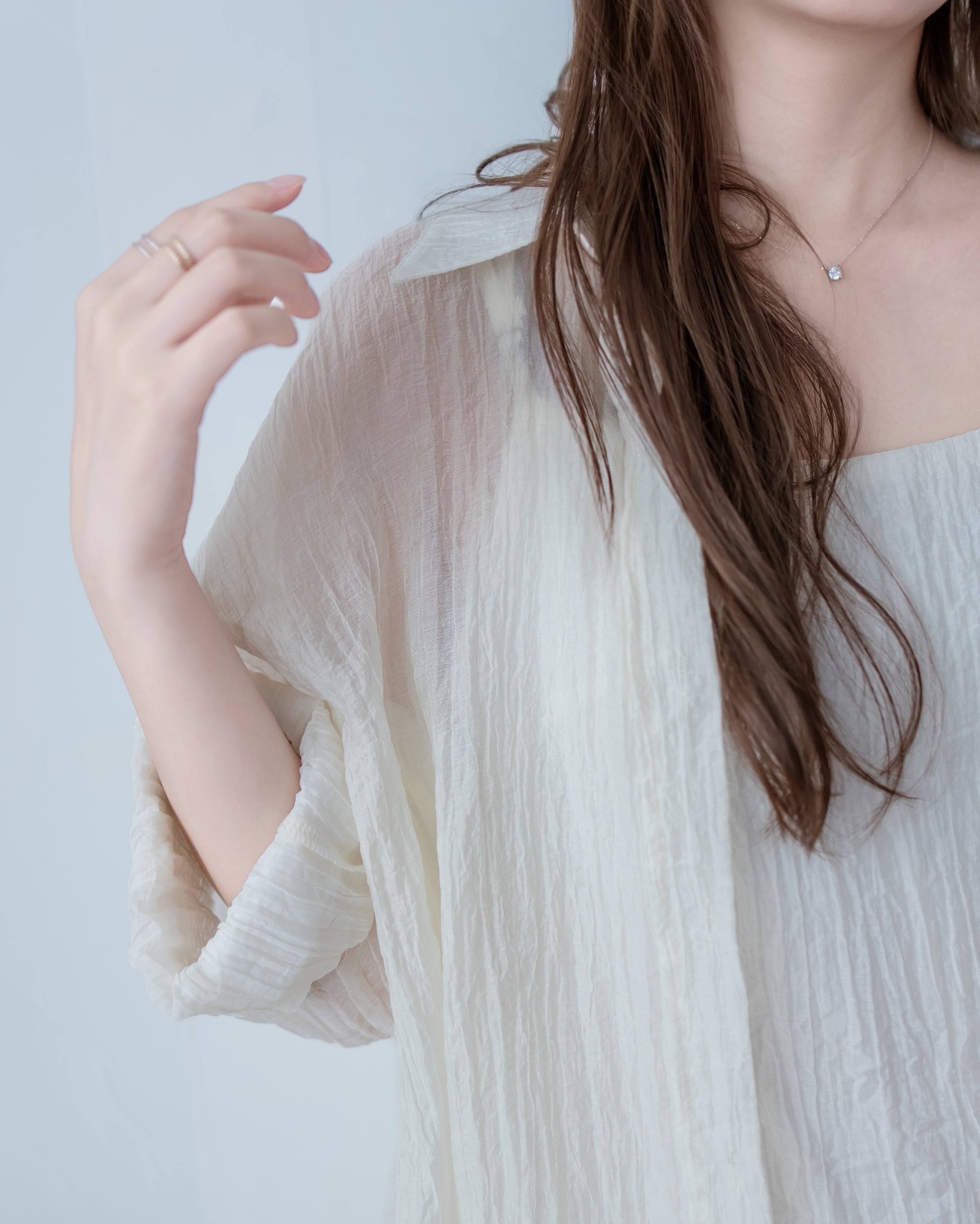 Vest Dress Set 輕盈紋理吊帶連身裙套裝/ SE8110