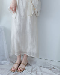 Vest Dress Set 輕盈紋理吊帶連身裙套裝/ SE8110