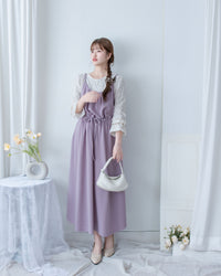 Sophie Vest Dress 防皺彈性修腰吊帶連身裙/ DS1101