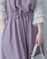 Sophie Vest Dress 防皺彈性修腰吊帶連身裙/ DS1101