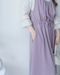 Sophie Vest Dress 防皺彈性修腰吊帶連身裙/ DS1101