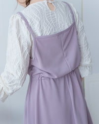 Sophie Vest Dress 防皺彈性修腰吊帶連身裙/ DS1101