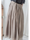 Ribbon Flowing Dress 微光澤輕盈飄逸絲帶裙/ SK8897 (black/white sold out)