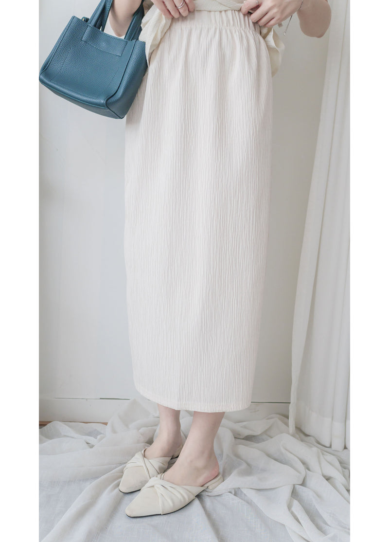 Wavy Patterned Skirt  立體花紋不貼顯瘦直裙/ SK8898
