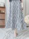 Olive Branches Dress 自然氣質橄欖枝圖案吊帶裙/ DS9944